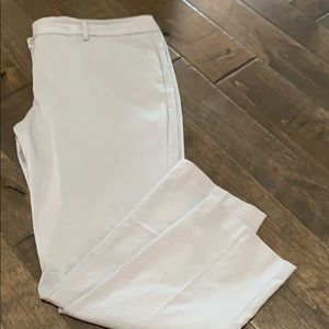 Grey cropped dress pants